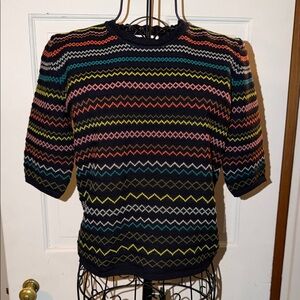 Molli Zig Zag Pullover fine knit sweater size S